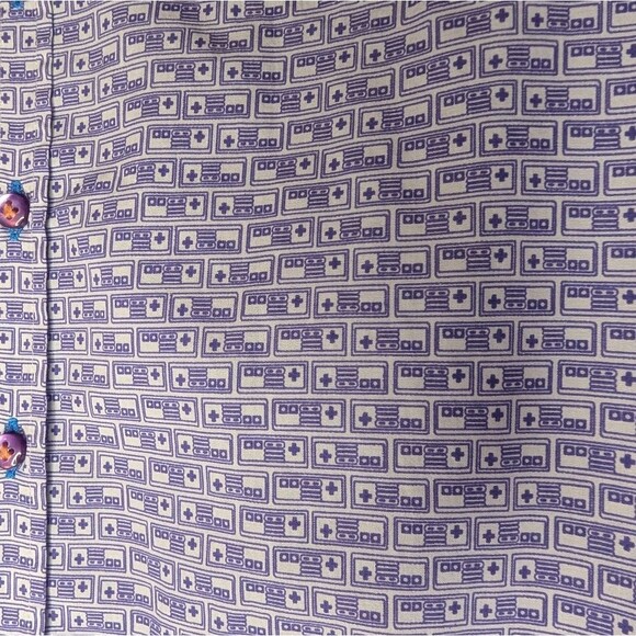 Junior's Coton Doux Nintendo Controller Button Up Shirt, Size 14 ANS - Picture 6 of 7